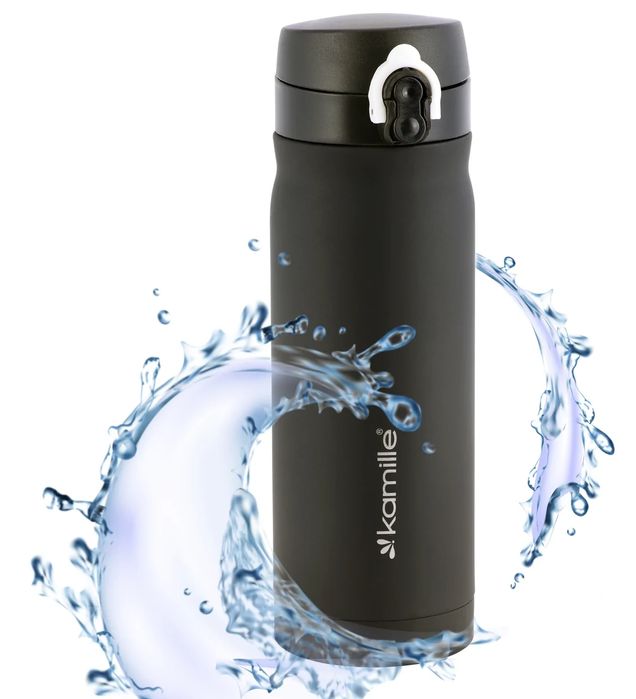 Kubek Termiczny Termos Stalowy Do Pracy Szkoły Pojemny Bidon 360 Ml