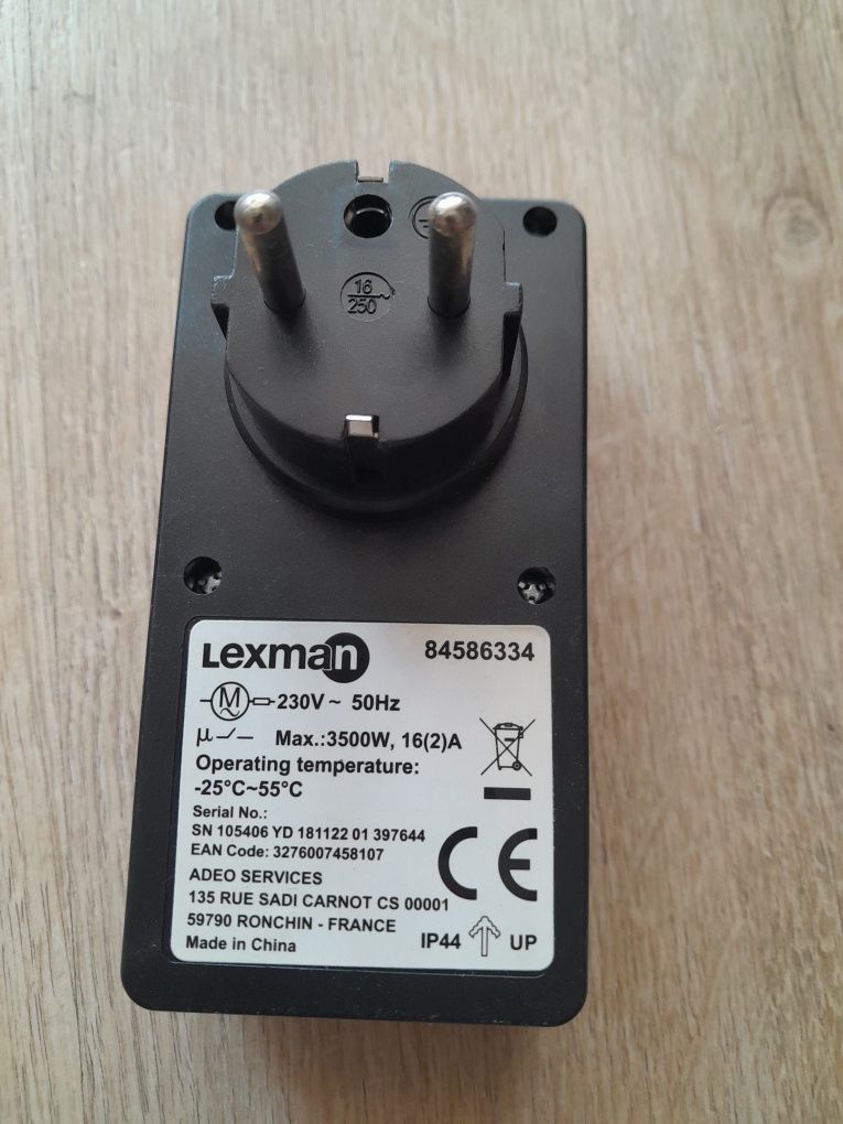 Nowy Programator czasowy zewnętrzny analogowy LEXMAN Leroy Merlin