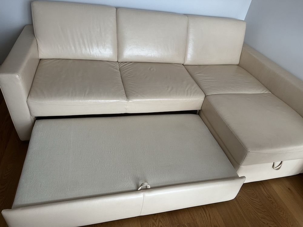 Sofa rozkladana skóra