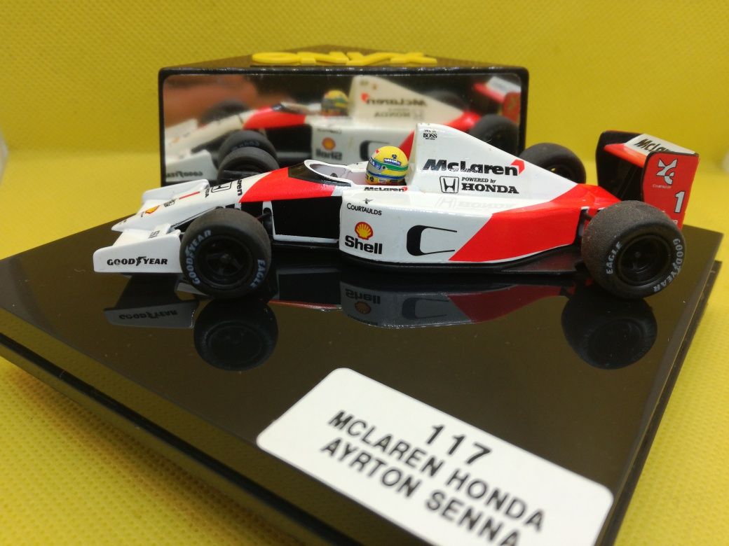 N.107 Miniaturas 1/43 Formulas André Couto, Pedro Lamy, Ayrton Senna