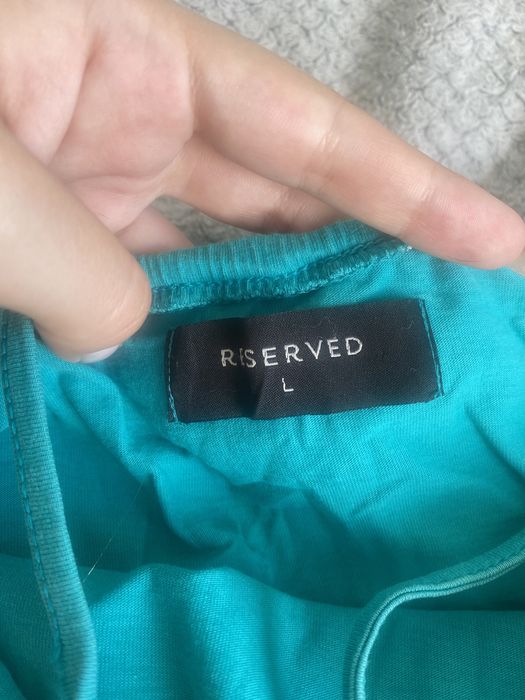 Letnia zielono niebieska sukienka, reserved