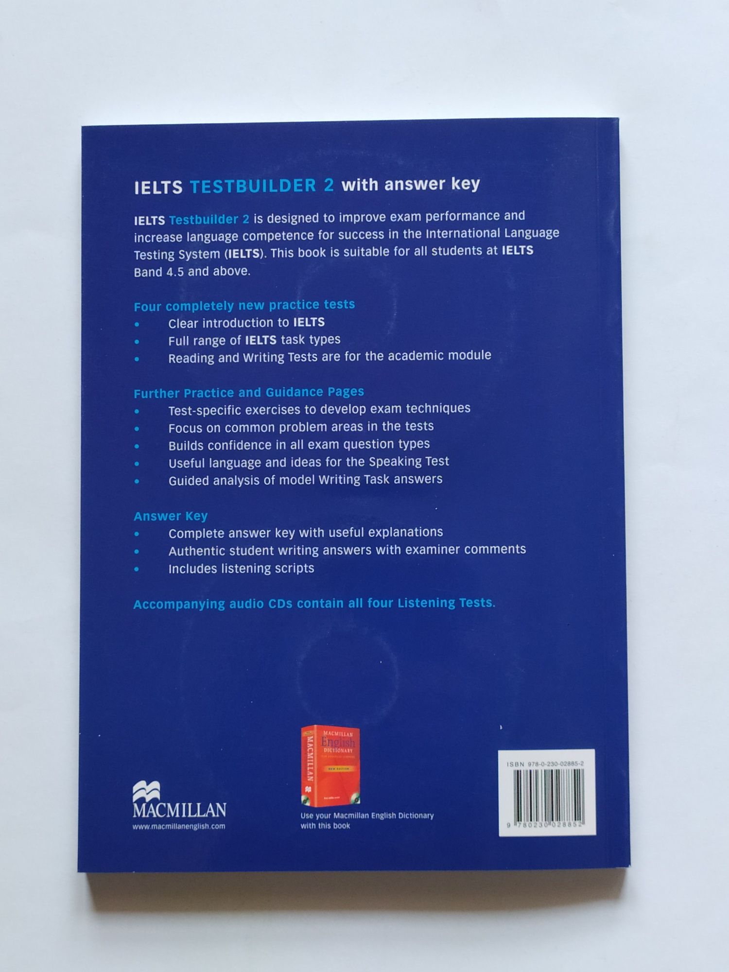 Nowy IELTS TESTBUILDER 2, tests that teach, Macmillan 2008, 2 CD