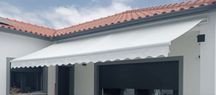 Toldo retrátil automático 500x300 cm  cor creme