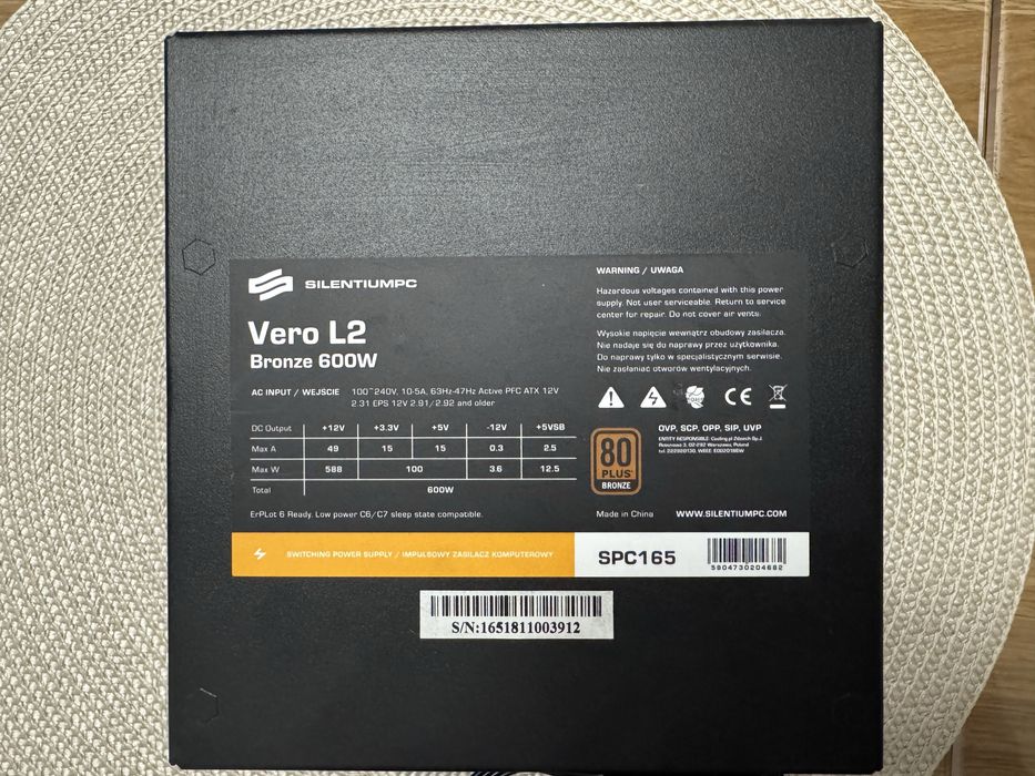 Zasilacz SilentiumPC Vero L2 Bronze 600W