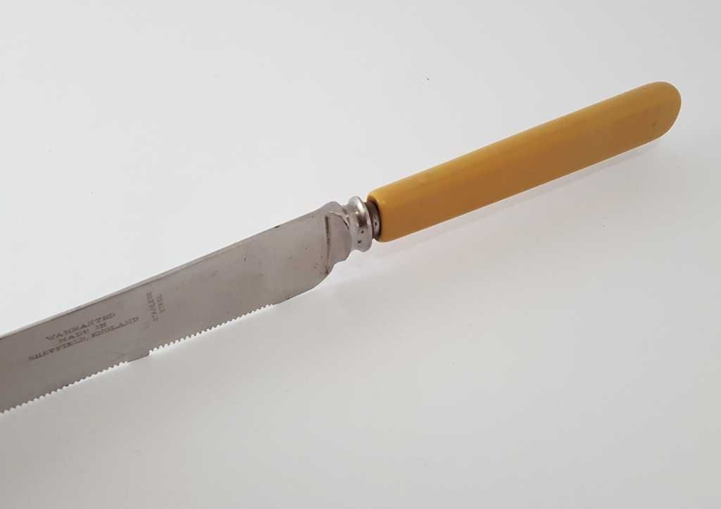 Nóż do pieczywa - Warranted - Sheffield z około 1930 roku