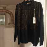Sweter damski czarny cienki.