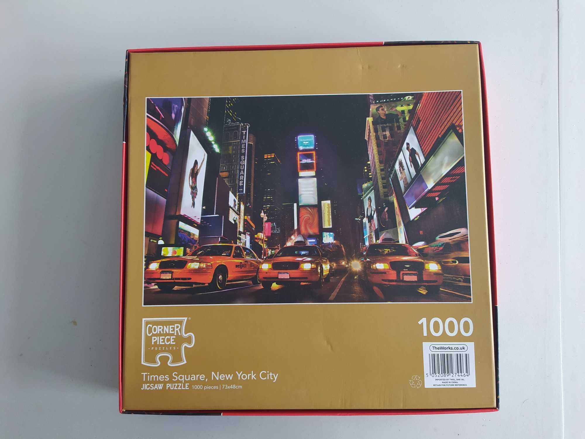 Puzzle 1000 elementów, kompletne, NY, Nowy York, USA