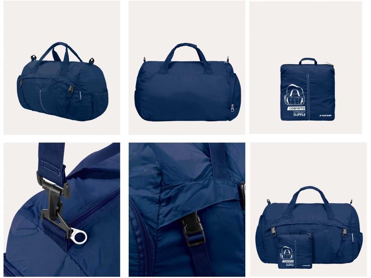 Розкладна легка дорожня сумка Tucano Compatto XL Duffle 45L,-20%