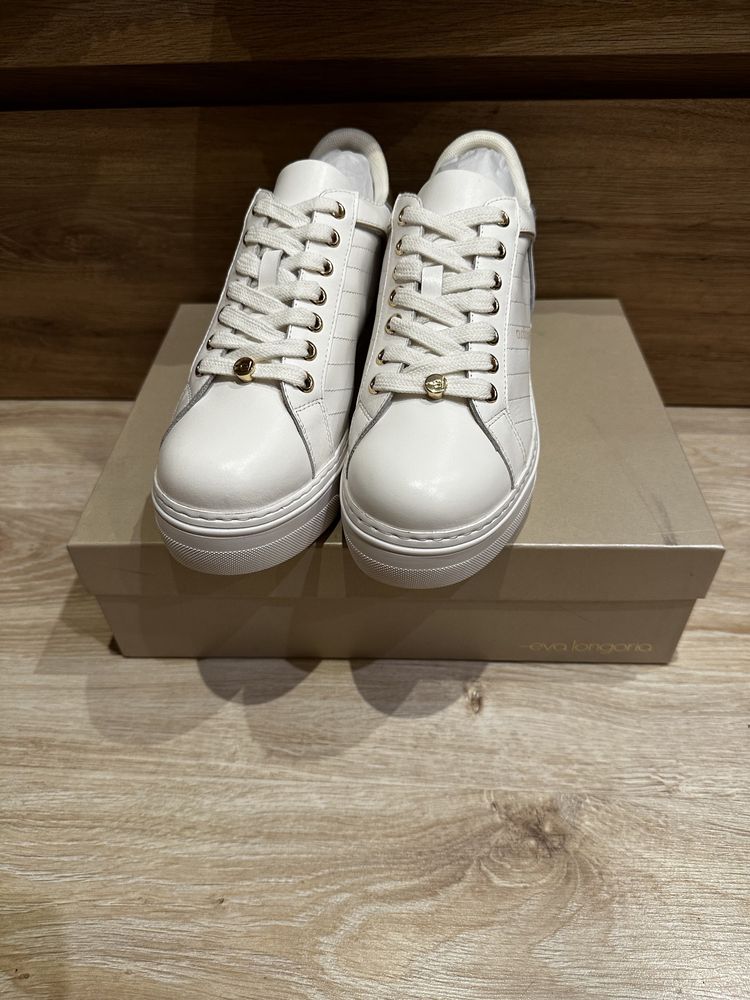 Nowe Oryginalne Buty Eva Longoria białe rozmiar 39