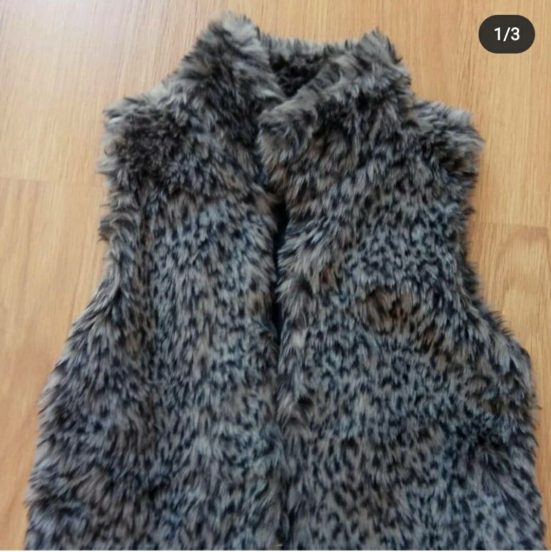 Colete de pêlo leopardo Zara 4/5 anos (XS)