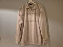 Beżowa bluza HUMY XXXL 46 bluzka bluza z kołnierzykiem