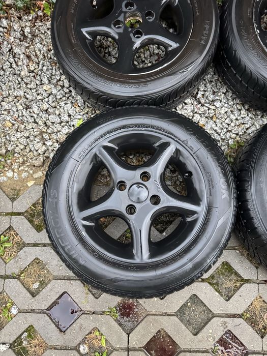 Felgi Borbet 4x100 175/65/13 opony zima VW Renault Skoda Toyota Daihat