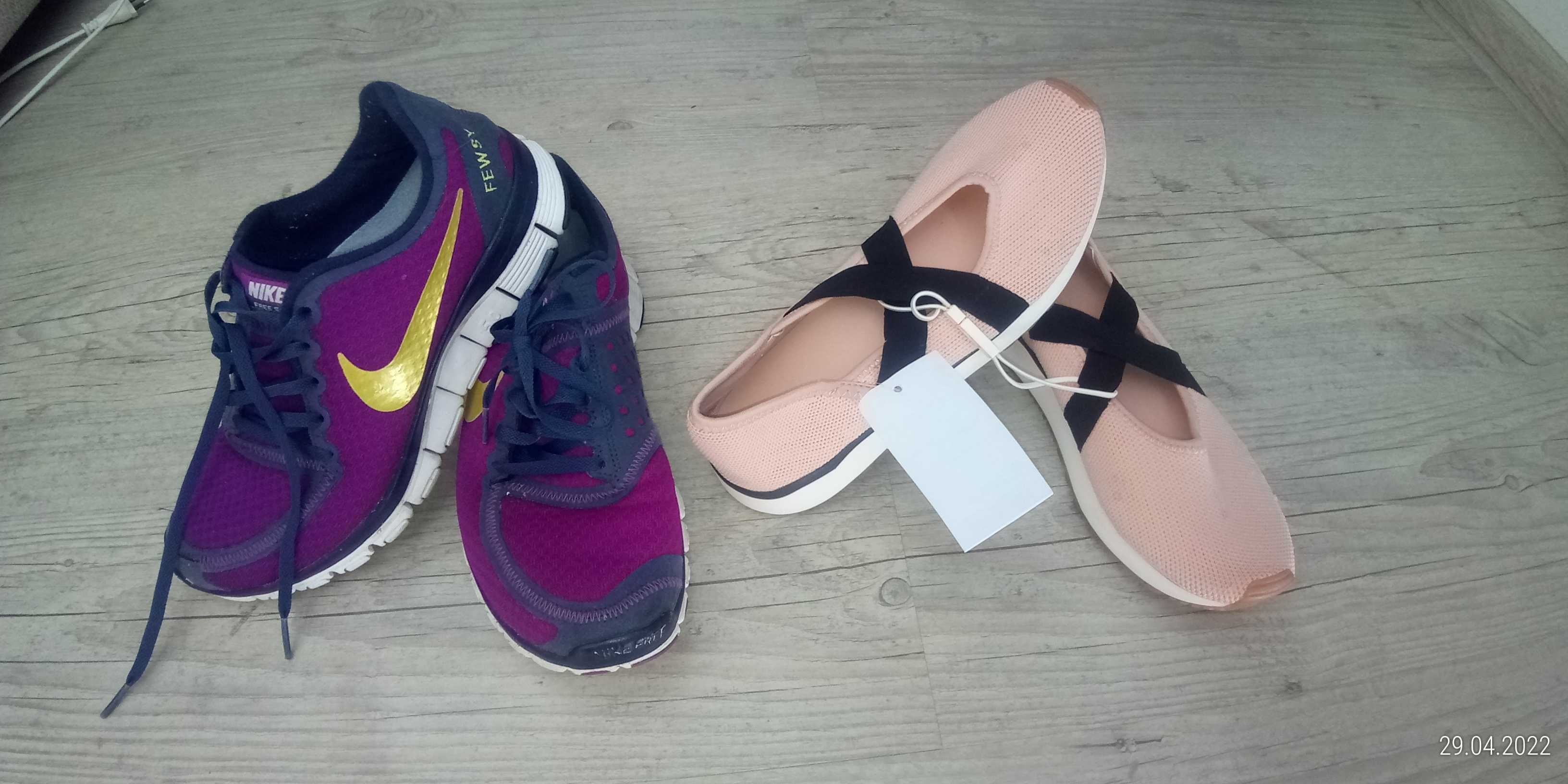 NOWE sportowe baleriny ZARA girl + adidas REEBOK run + sandały  (39)