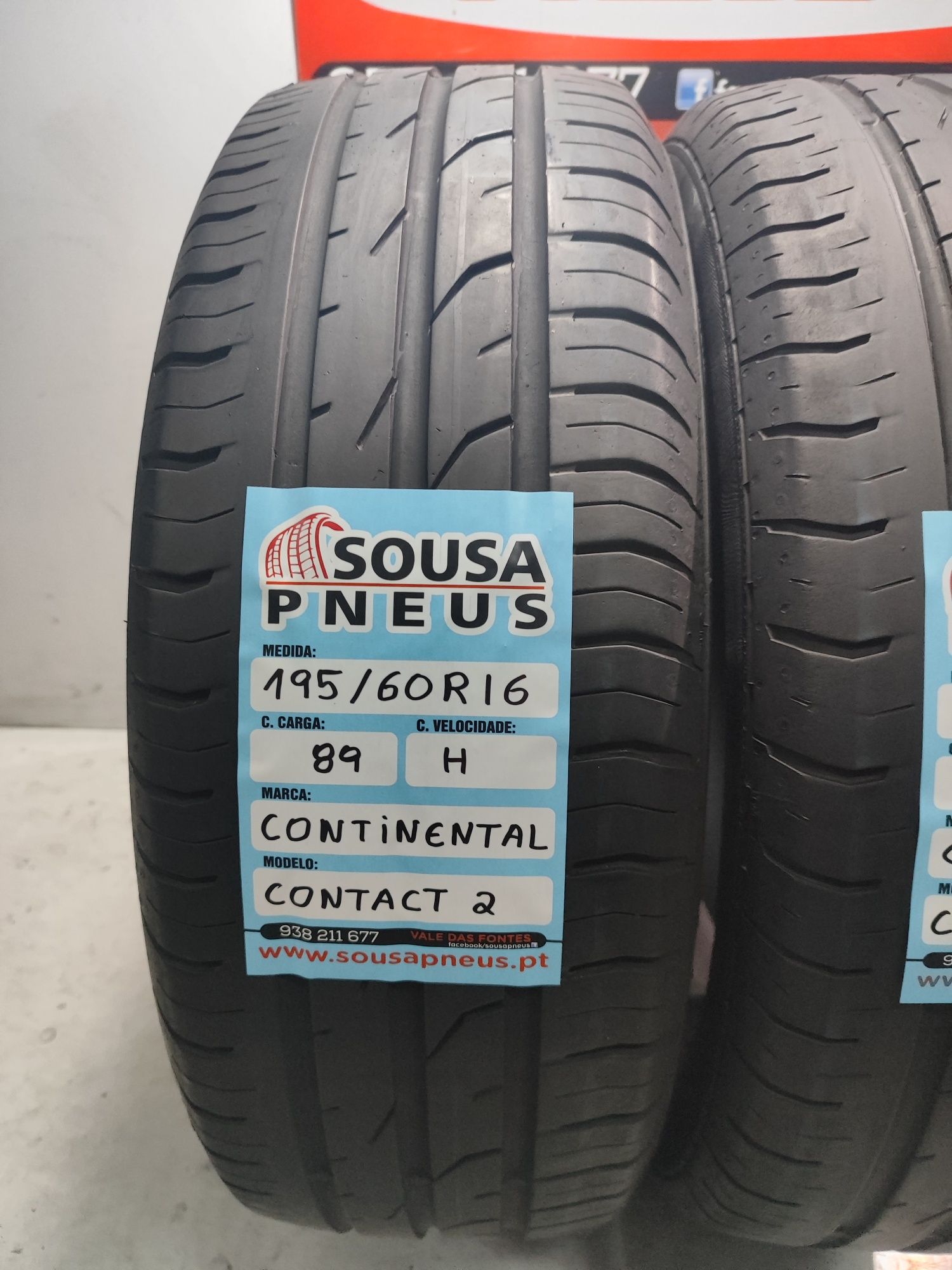 2 pneus semi novos continental 165-60R16 Oferta dos Portes 85 euros