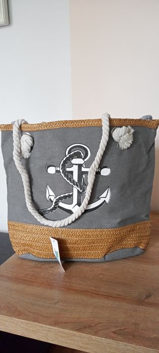 Torba plażowa szara