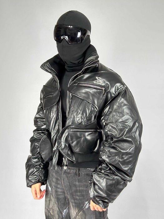 MA-1 бомбер черный дутый куртка курточка пуховик чорний зіпка opium