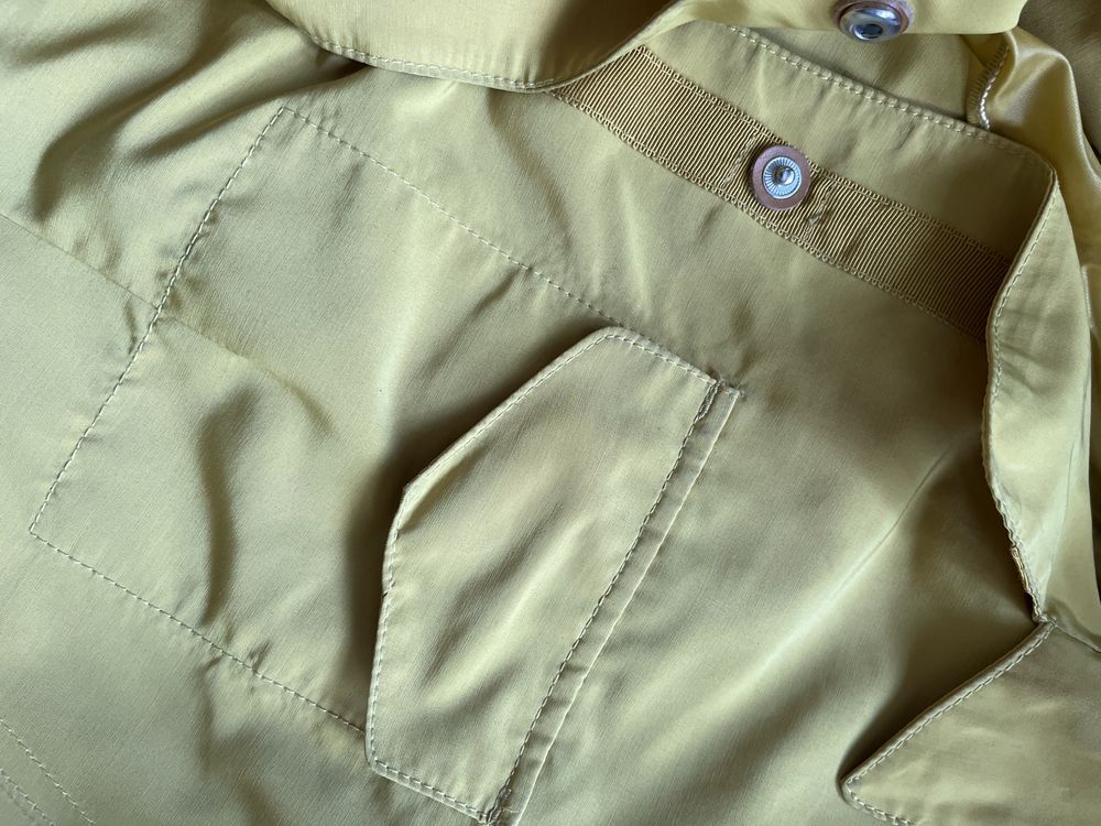 Massimo Dutti kurtka musztardowa żółta S jesień parka damska