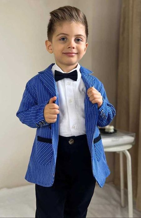 Elegancki komplet dla chłopca, garnitur, rozmiar 122, 7-8 lat