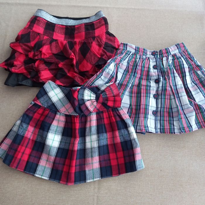 Spódniczki dziewczęce w kratkę, Cool Club, Mothercare, rozmiar 98-104