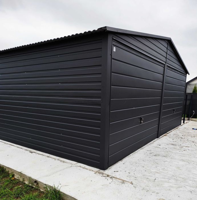 Garaż Podwójny Akryl Dwuspadowy PROMOCJA Konstrukcja OCYNK