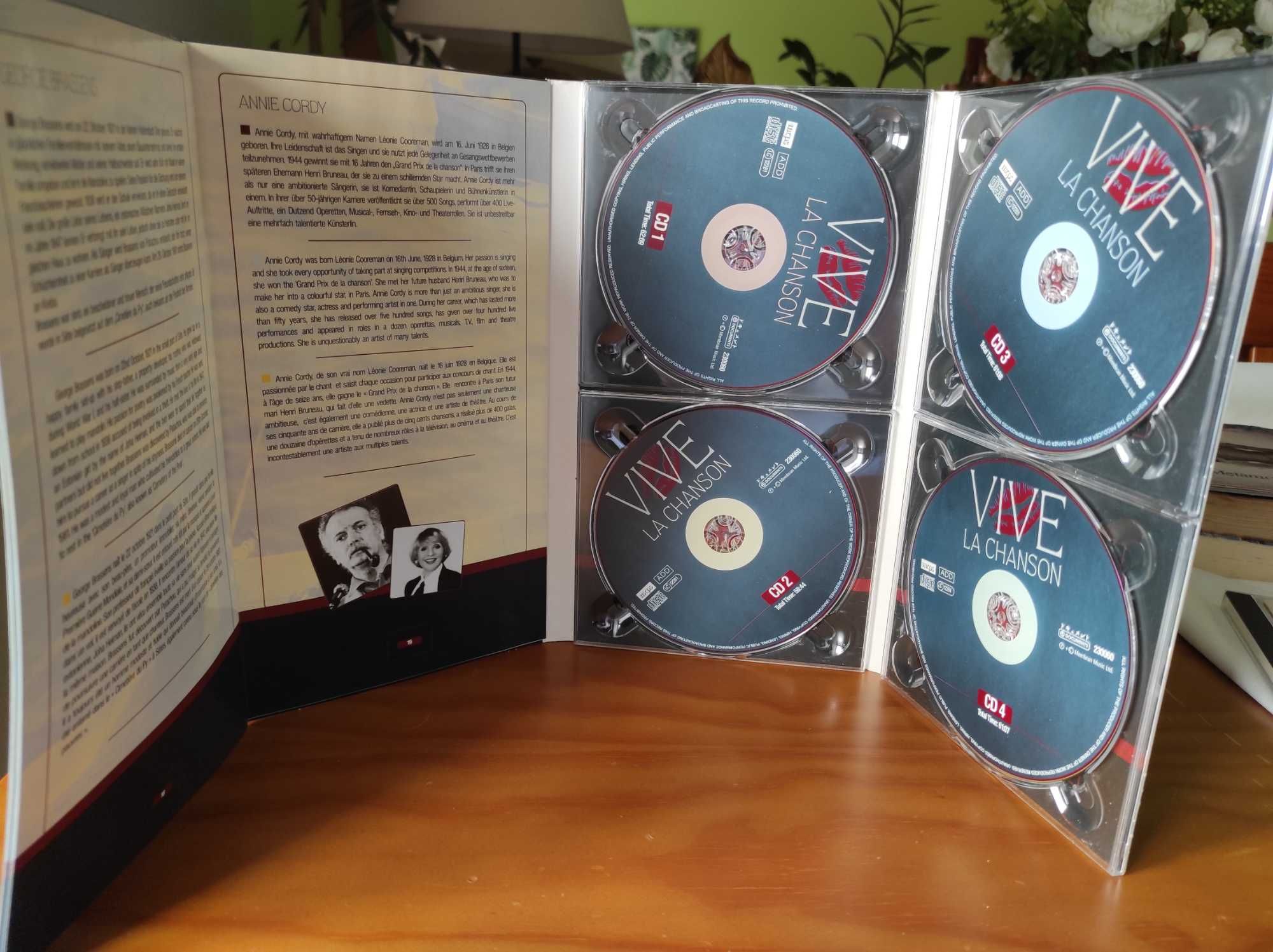 Vive lá chanson  pack de 4 CDs