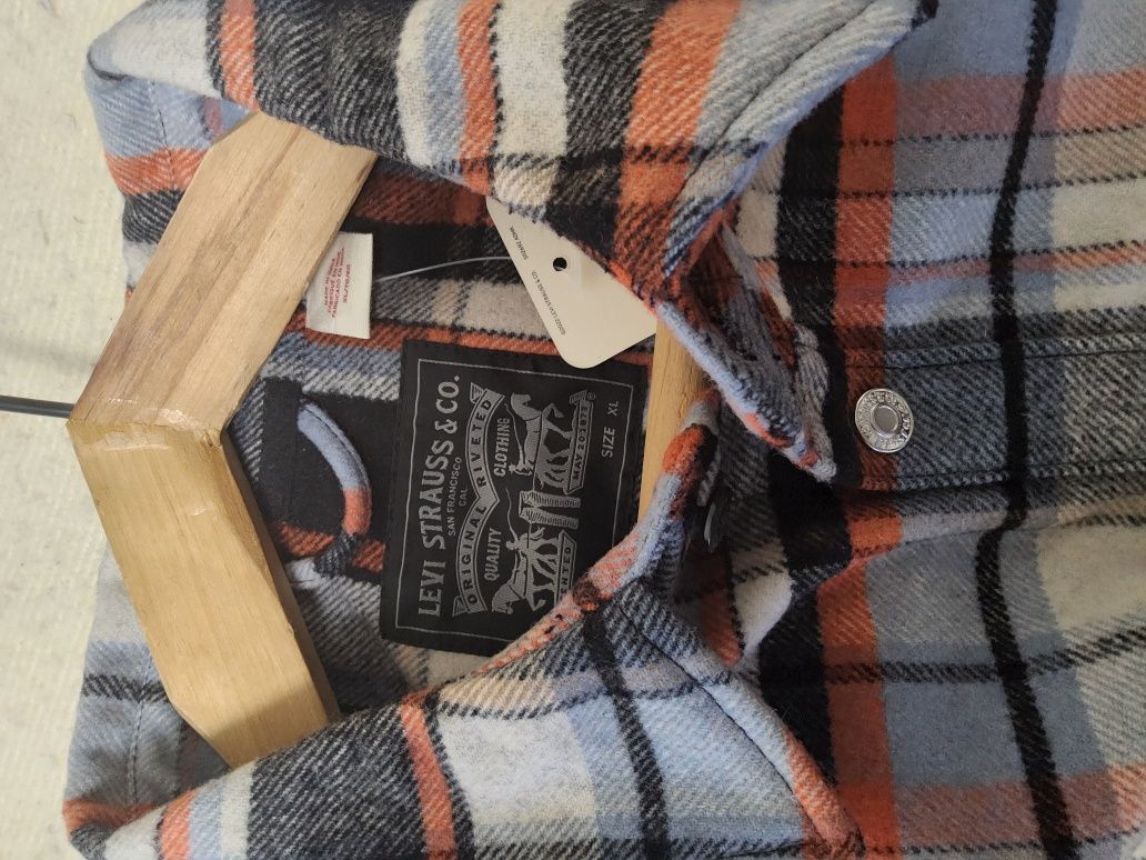 рубашка свитер Levi's Lakeshore Oversize-рубашка, сорочка-светр зимова