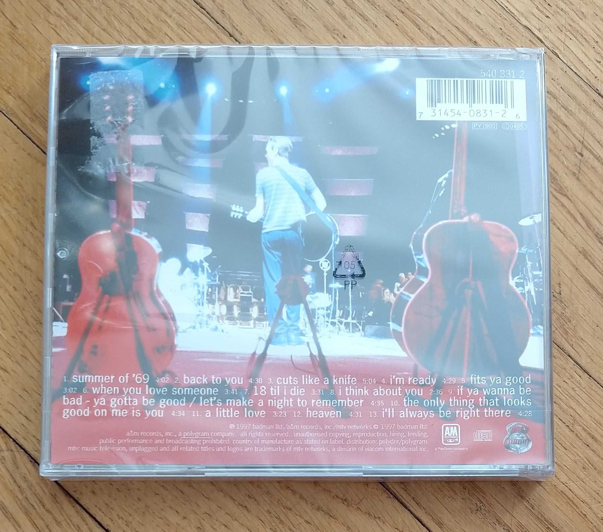 Bryan Adams - Unplugged - CD - Nowa - Folia