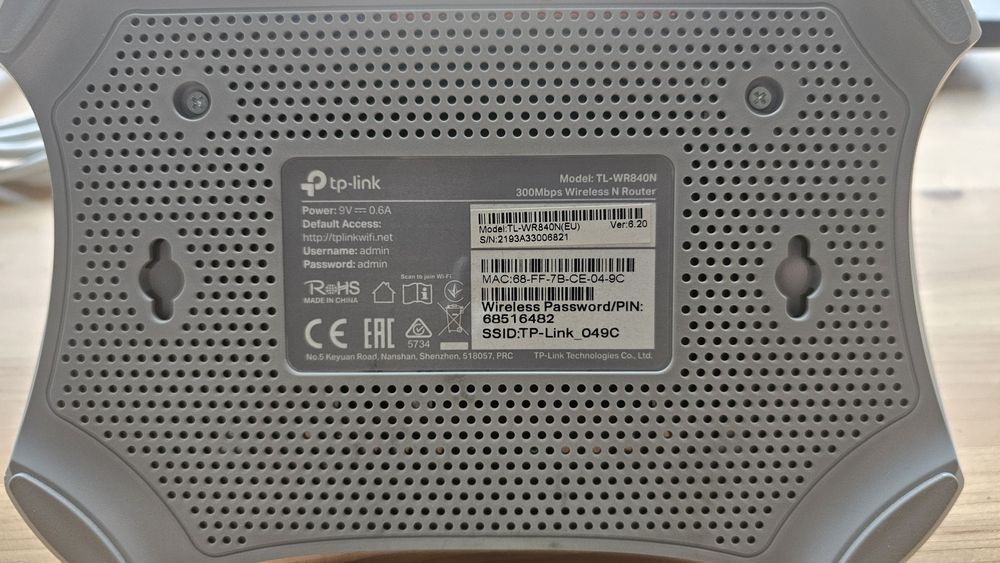 Router Tp-link model TL-WR840N