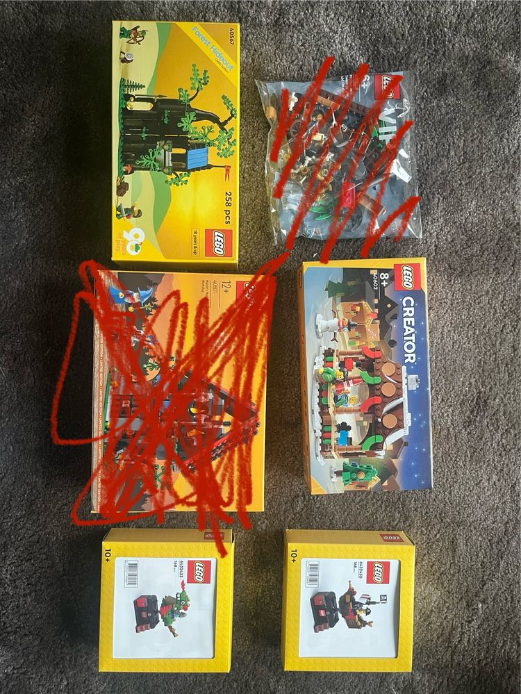 LEGO VIP Limited Edition – nowe, 4 zestawy, limitowane, nieotwierane