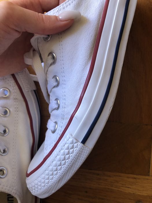 Converse białe niskie low white all star trampki 36,5