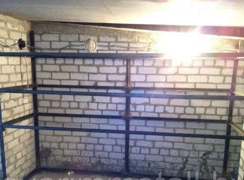 Стеллаж в гараж, из металла разборный