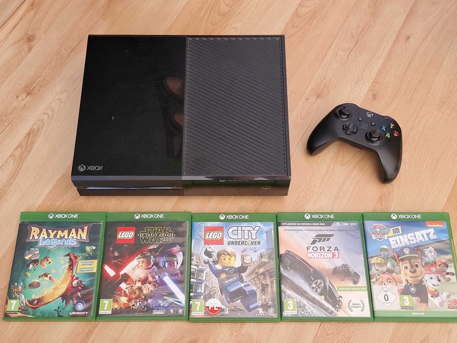 XBOX One 500GB + Pad + 5 gier, Sprawny
