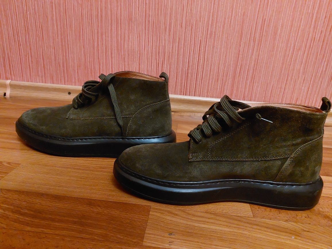 Мужские кожаные  ботинки турецкой фирмы "Lufian"