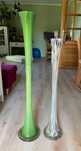2 wazony szklane 100cm i 85cm