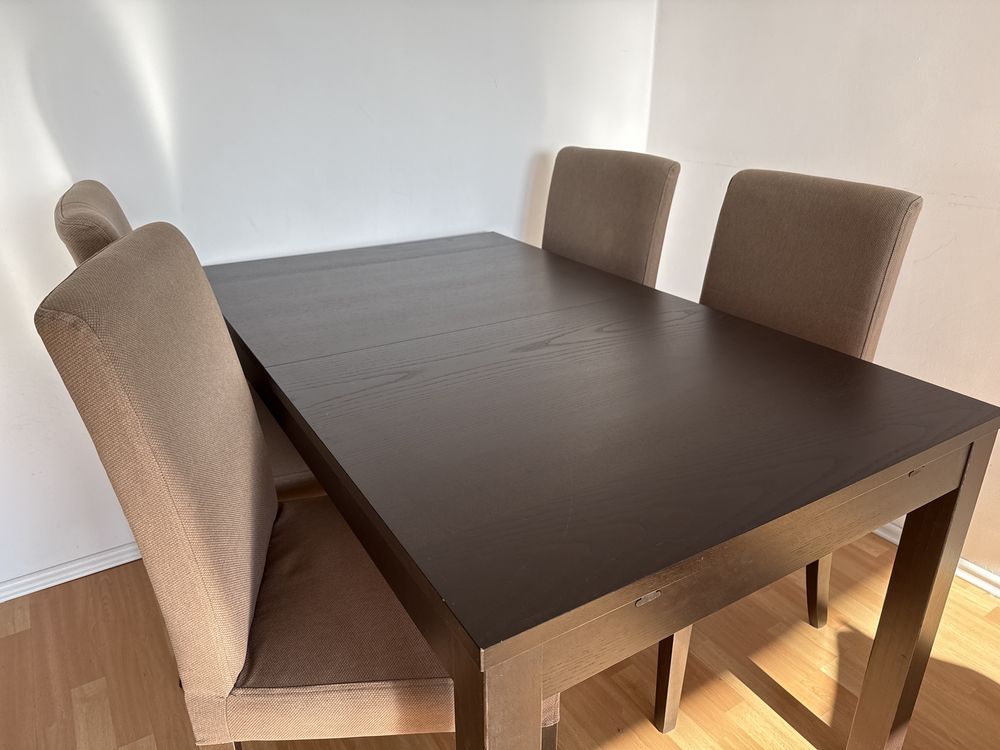 Ikea Stół  Bjursta i 4 krzesła Henriksdal