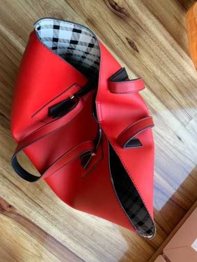 TOREBKA DAMSKA PUCCINI BT18518 SHOPPER czerwona duza pakowna