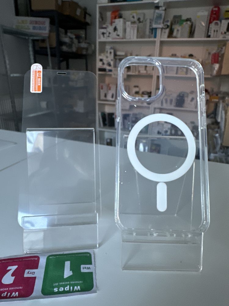 Szkło hartowane i etui brokat MagSafe do IPHONE 12/12 PRO