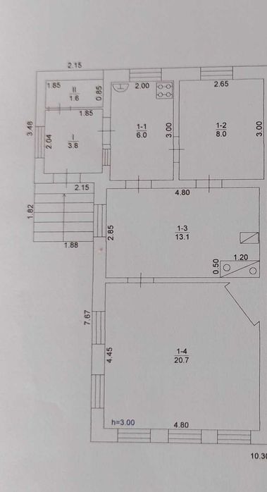 Продам дом Песочин (Полтавское шоссе, пл. 53 м.кв., участок 8 соток)