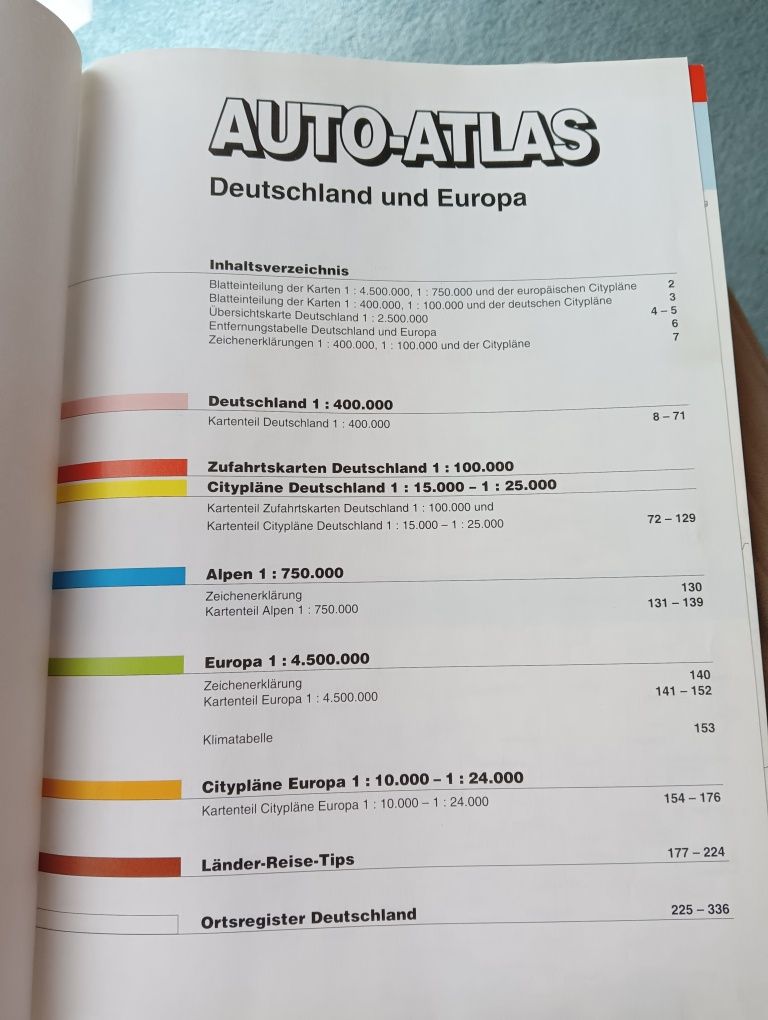 Autoatlas Deutschland und Europa wydanie niemieckie