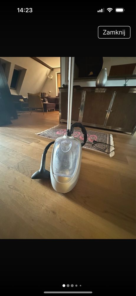 Prasownica garment steamer EM- 101, używana kilka razy, w oryginalnymi