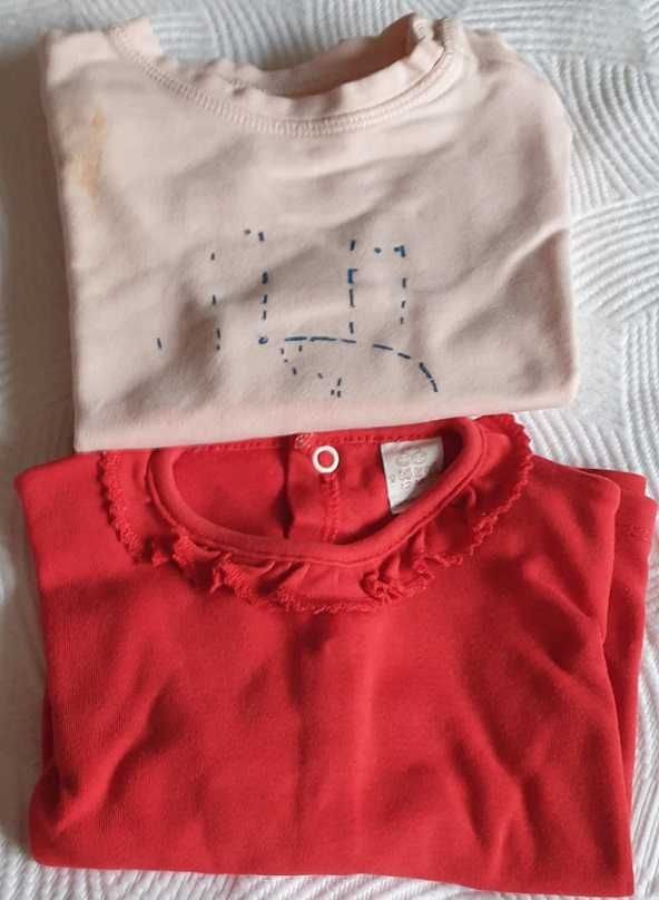 Camisolas e t-shirts para menina (até 24 meses)