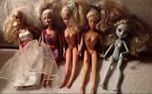 Lalki Barbie, zestaw.