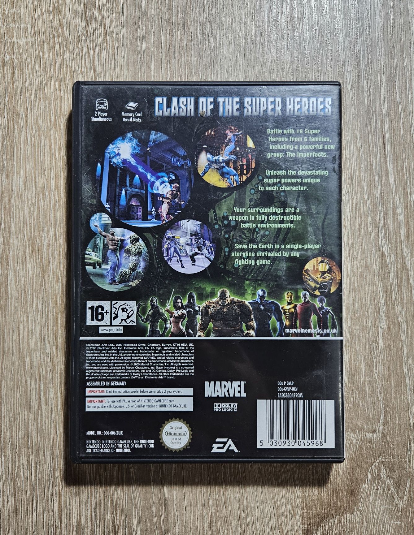 Gra Marvel Nemesis Rise of the Imperfects Nintendo GameCube Game Cube