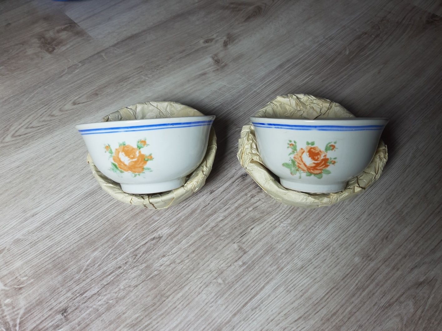 Miseczki czarki kompotierki 4 szt 250ml lata 70-te Korea Północna