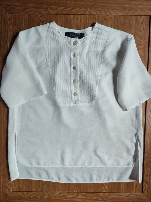 льняная рубашка из 100% льна Weekend by Max Mara / 14Gb - наш 46р