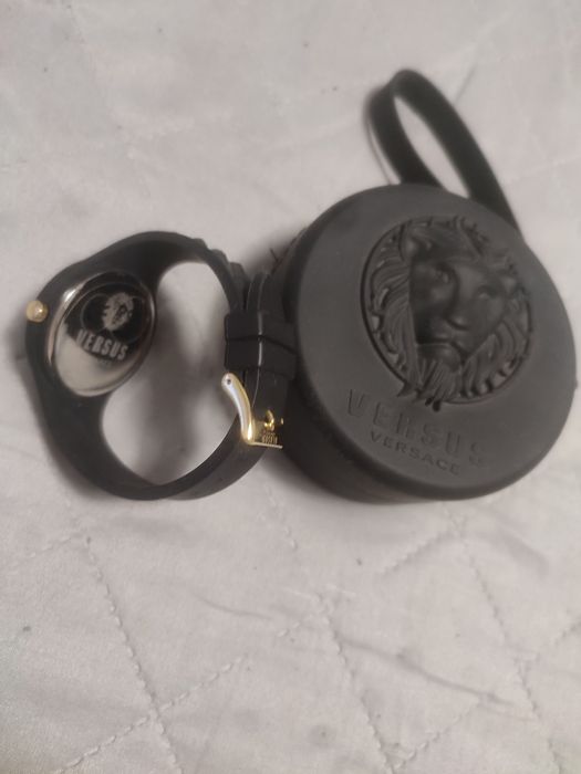 Zegarek Versace Versus czarny + złoto silikonowy