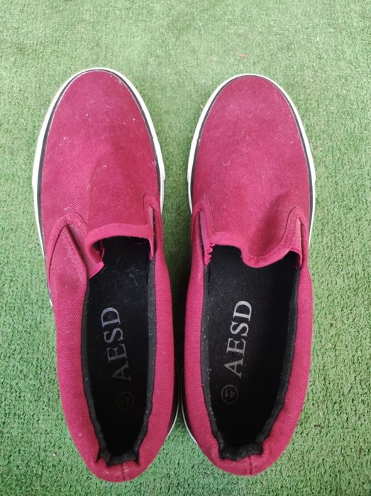 Мокасини aesd 41 бордовий колір