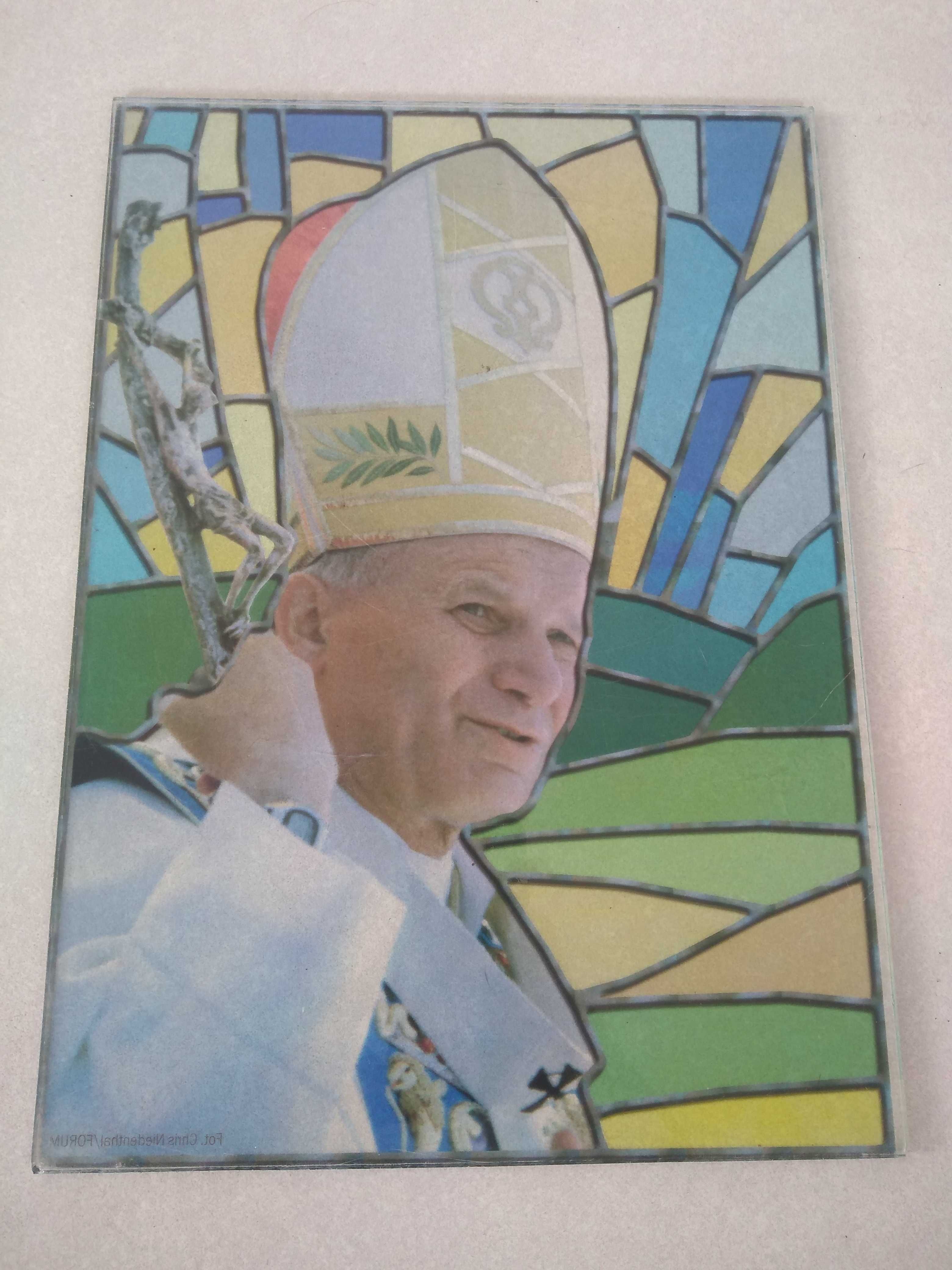 Obraz pod szkłem jak mozaika Jan Paweł II papież