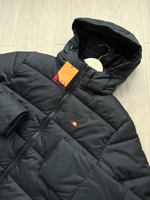 Оригінал Ellesse (S,L) Paddero Puffer Jacket Мужская Черная Зимняя