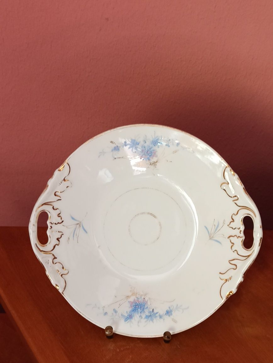 Porcelana Śląska KPM Waldenburg Patera ręczne zdobienia